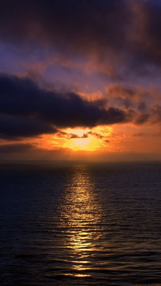 Beautiful Sunset Over Brazilian Beach Wallpaper