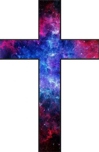 Galaxy Cross Art Print By Lyrical Thrift Shop Society6
