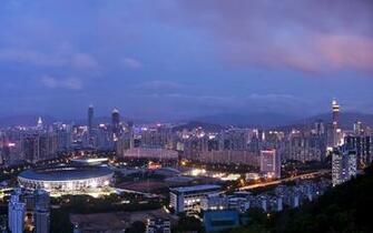 Shenzhen From Bijia Mountain HD Wallpaper Background