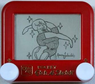Handsome Squidward Etch A Sketch By Pikajane