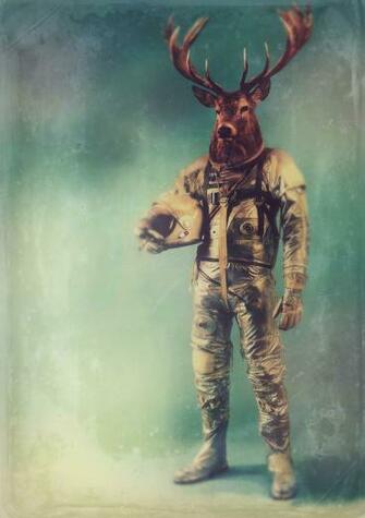 Deer Astronaut Cosmonaut Space Suit Costume By Rubbishmonkey