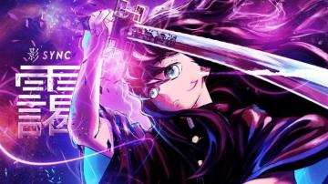 Purple Desktop Muichiro Tokito Wallpaper Sun