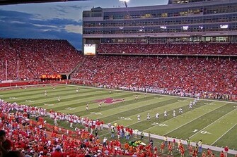 Memorial Stadium Home Of The Nebraska Cornhuskers Bleacher