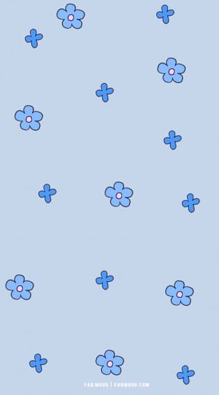Blue Wallpaper Designs For Phone Flower Background