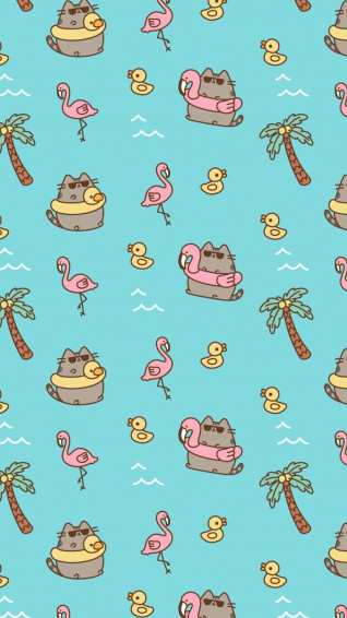Summer Time Pusheen Cat Cute
