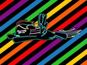 Neon Rainbow Dash Wallpaper By