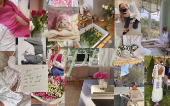 The Real April Moodboard Desktop iPhone Wallpaper S