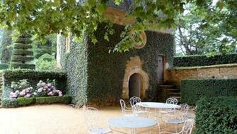 Yard Wallpaper Chairs Background Table Forged Ivy Arch Stone