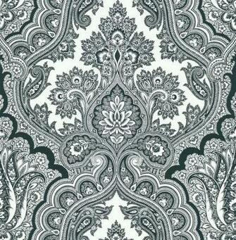 Isla White Paisley Wallpaper Eclectic By Brewster Home