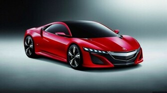 Nsx Concept Car Red Modern HD Wallpaper Background