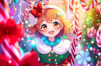 Gacha Christmas Girl Wallpaper