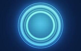 Abstract Blue Circle Light Wallpaper Background