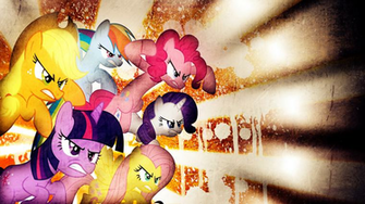 Mlp Mane Wallpaper Grunge By