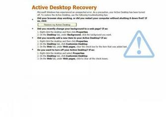 Respuesta Inform Tica Restaurar Active Desktop En Windows Xp