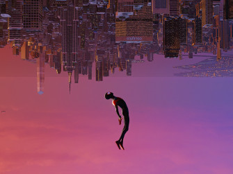 Wallpaper Spiderman Upside Down Dive Fan Art