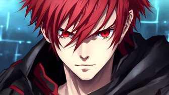Handsome Anime Boy Red 4k By Subaru