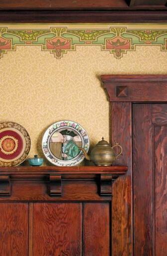 Arcadia Border Tops A Frieze In Classic Arts Crafts Arrangement