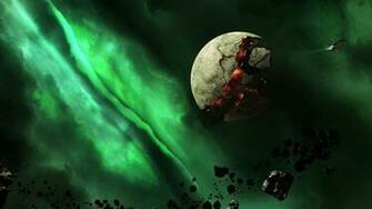 Fantasy Space Landscape HD Wallpaper Wallpaperfx
