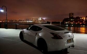 Nissan 370z White Cars Wallpaper Night