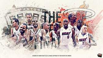 Nba Finals Wallpaper The Severe Competition Between Spurs And Heat