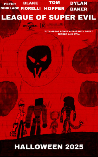League Of Super Evil Poster With Blood Moon By Masedog78 Wallpaper