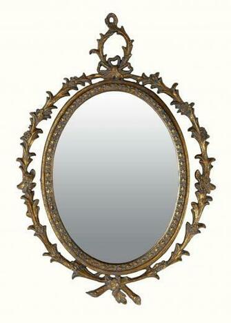 Antique Oval Mirror By Arthouse Copper Wallpaper Direct