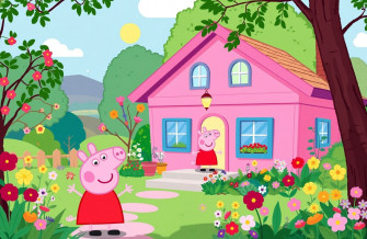 Peppa Pig House HD Wallpaper