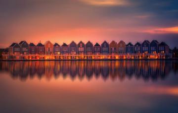 Wallpaper Holland Water Sunset Reflection Lightroom Homes