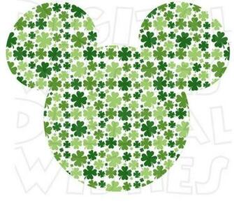 St Patrick S Day Irish Clover Mickey Mouse Ears Head Instant