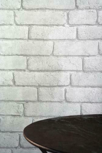White Brick Wallpaper Koziel 10m Roll