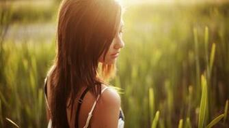 Sunshine Girl Wallpaper Nature HD Desktop
