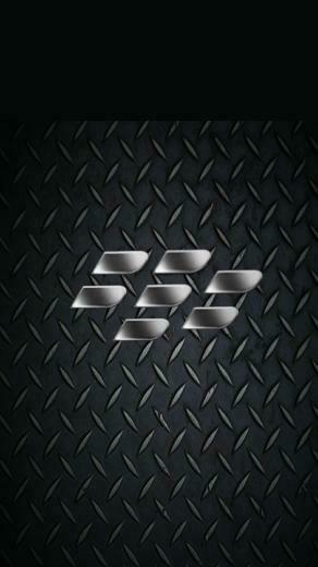 Wallpaper For Blackberry Metal Plate Logo Personal