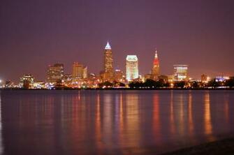 Panoramio Photo Of The Shimmering Skyline Cleveland Ohio