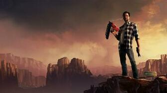 Alan Wake On The Mountain Widescreen Wallpaper