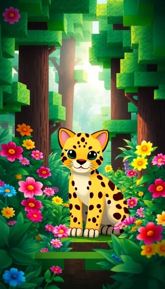 Minecraft Ocelot Wallpaper