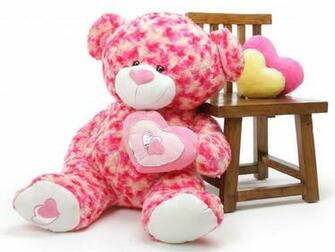 Pink Teddy Bear HD Wallpaper Rocks