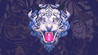 White Tiger Digital Art 4k Wallpaper
