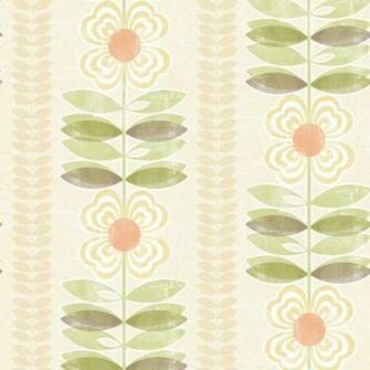 Yellow Modern Floral Stripe Wallpaper Bolt Contemporary