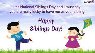 National Siblings Day Funny Quotes Gif Image