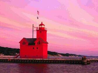 Michigan Wallpaper Lighthouses Buildings Collection