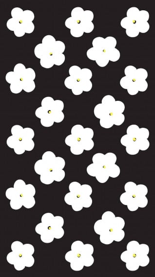 White Flower iPhone Wallpaper