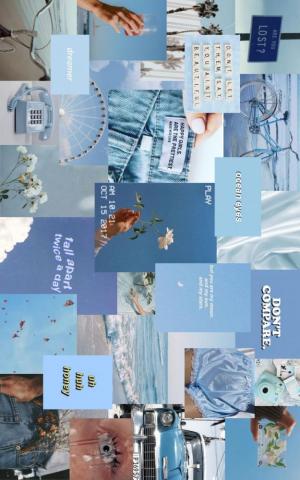 Blue Aesthetic Desktop Wallpaper In