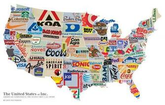 United States White Products Labels Text Maps Wallpaper Background