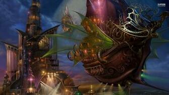 Steampunk Ship Wallpaper Fantasy