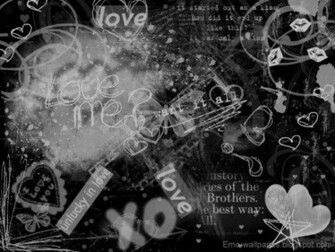 Labels Black N White Background Emo Top