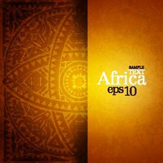 African Style Elements Background Vector Set