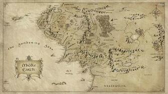 Map Of Middle Earth Wallpaper