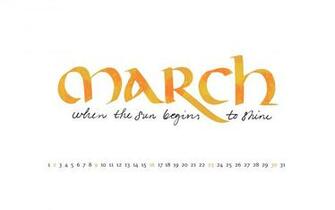 March Desktop Calendar Wallpaper By Grafi Letraspace