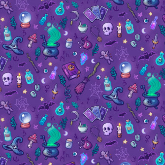 Pastel Witch Aesthetic Pattern Wallpaper