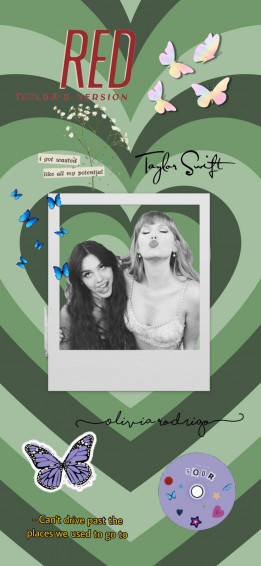 Olivia Rodrigo And Taylor Swift Edit Red